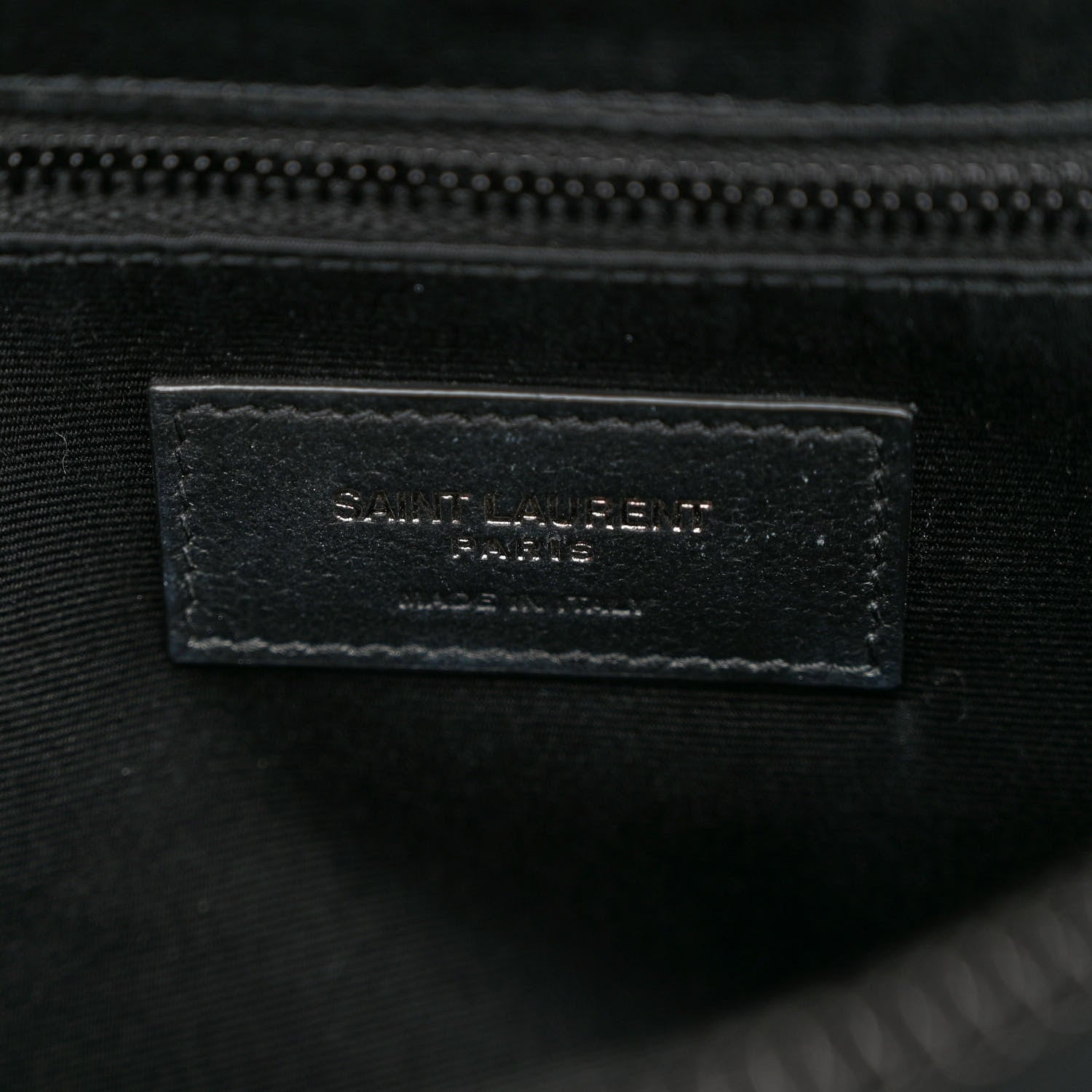 Saint Laurent Calfskin Y Quilted Monogram Monochrome Medium Loulou Chain Satchel Black 6 of 9