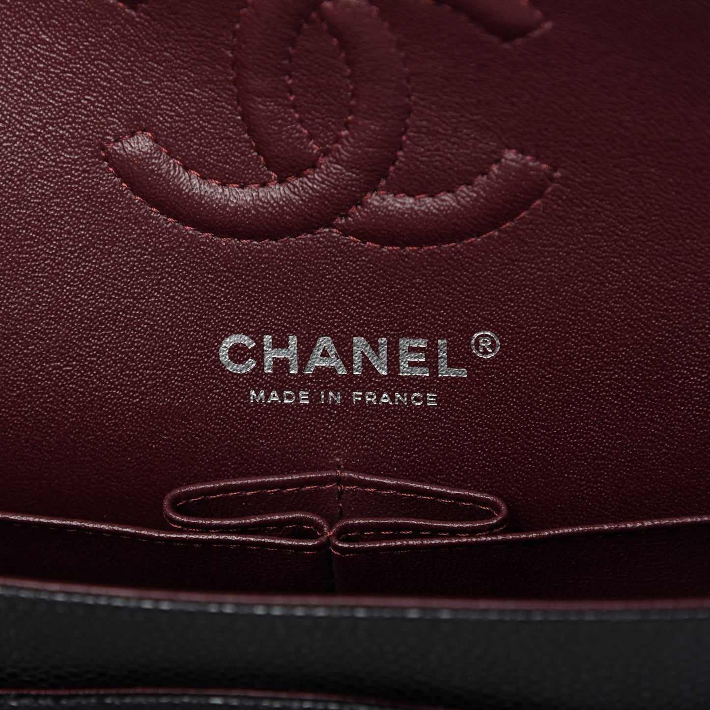 Caviar Quilted Small Double Flap Black