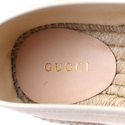 Gucci Canvas Logo Espadrilles 40 Greggio White 8 of 8