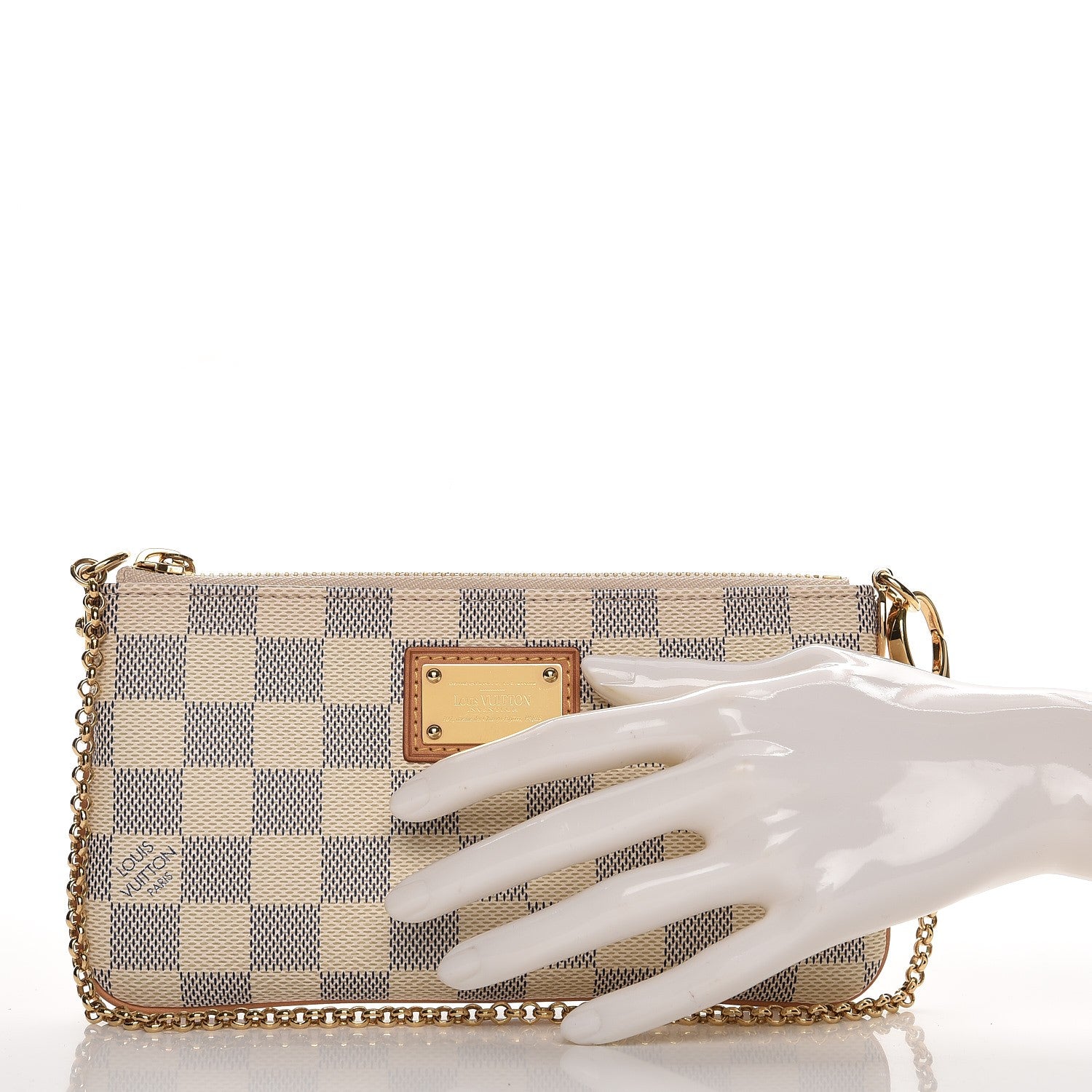 Louis Vuitton Damier Azur Pochette Milla MM 2 of 7