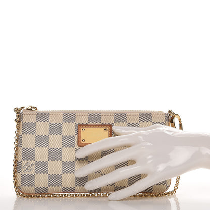 Louis Vuitton Damier Azur Pochette Milla MM 2 of 7