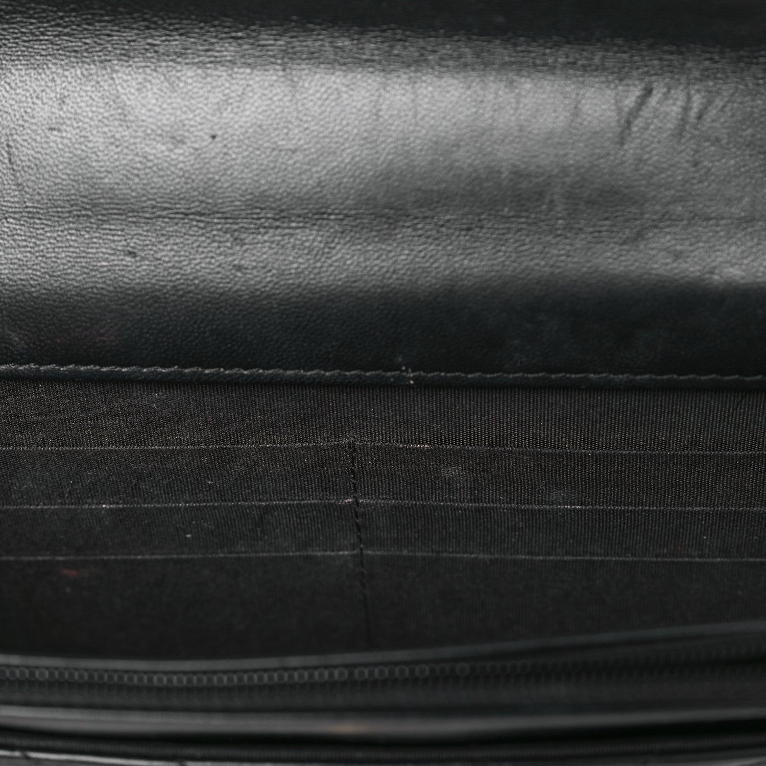Chanel Lambskin Chevron Quilted Trendy CC Wallet On Chain WOC Black 11 of 11
