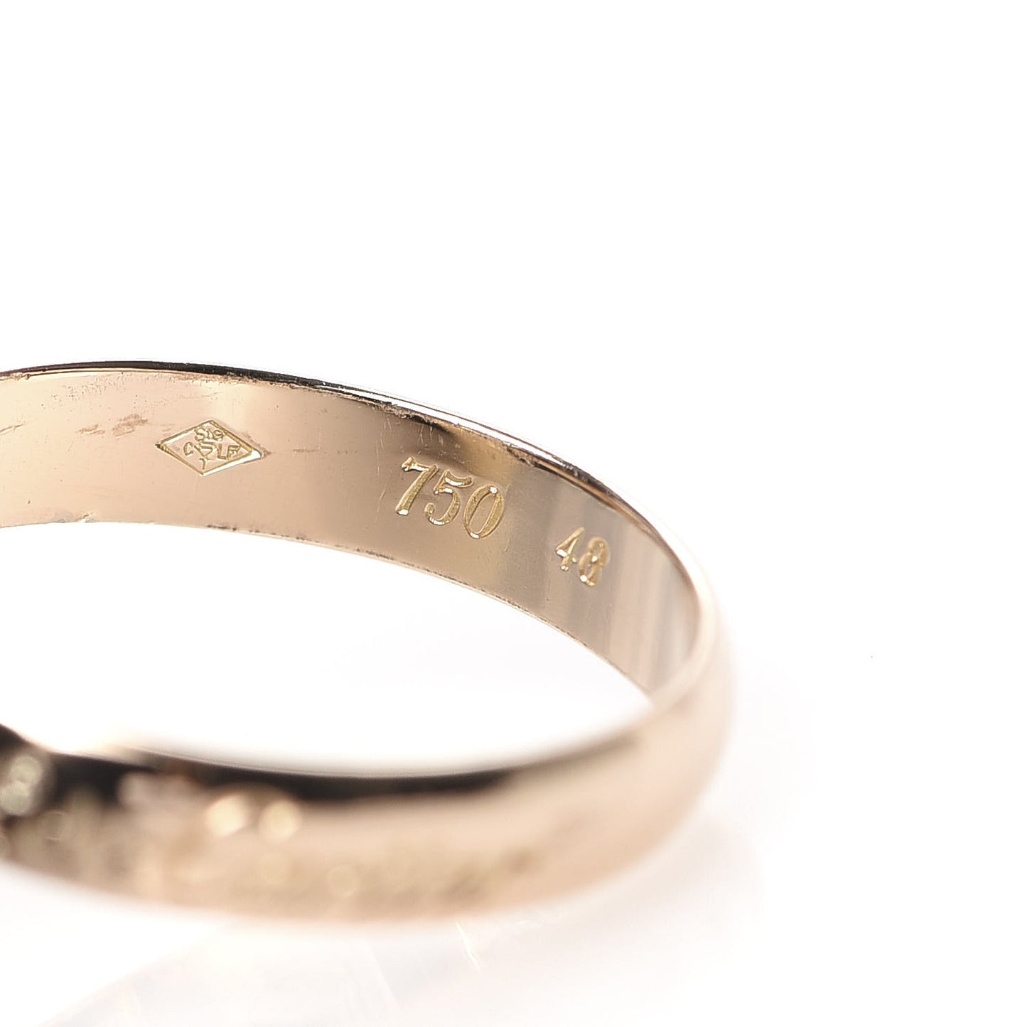 18K Pink Yellow White Gold Classic Les Must De Trinity Ring 48 4.5