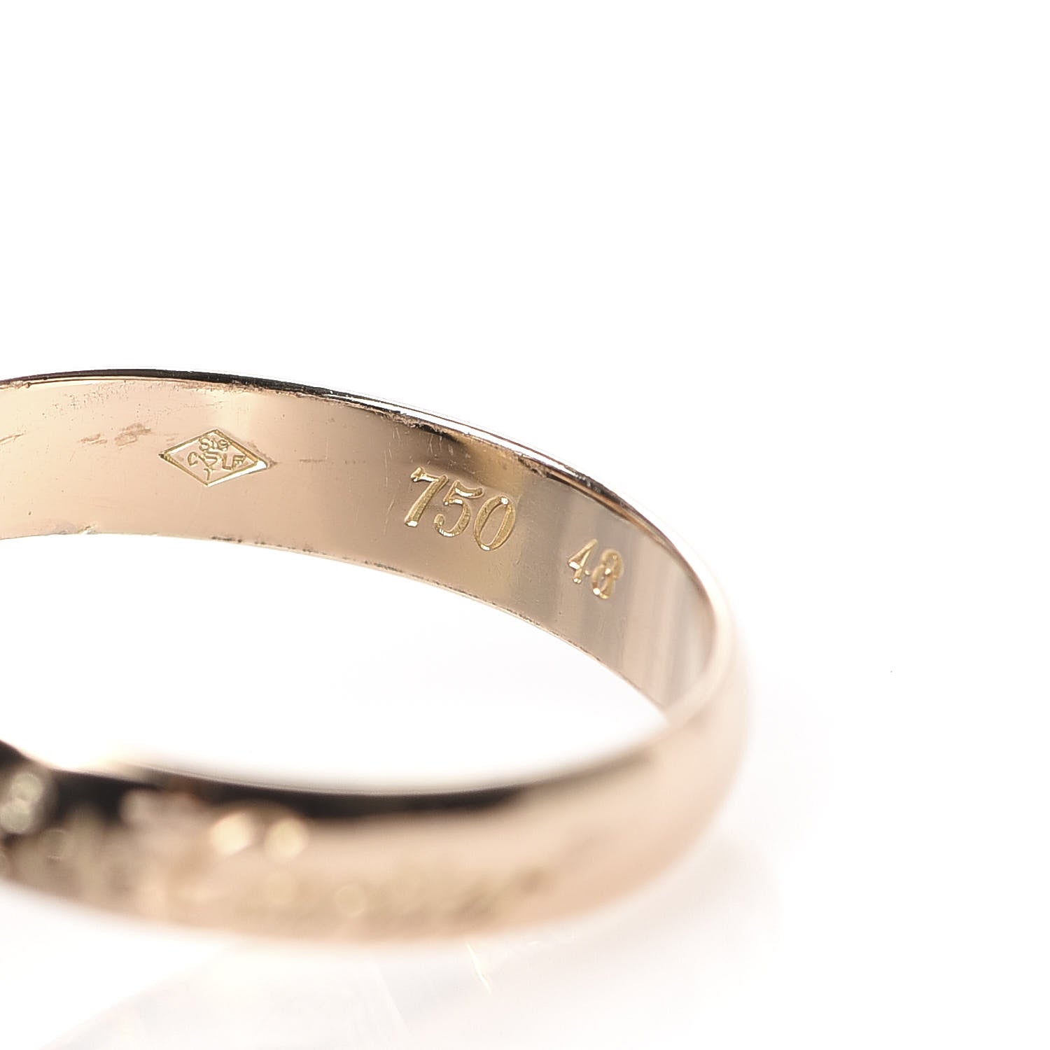 Cartier 18K Pink Yellow White Gold Classic Les Must De Trinity Ring 48 4.5 4 of 5