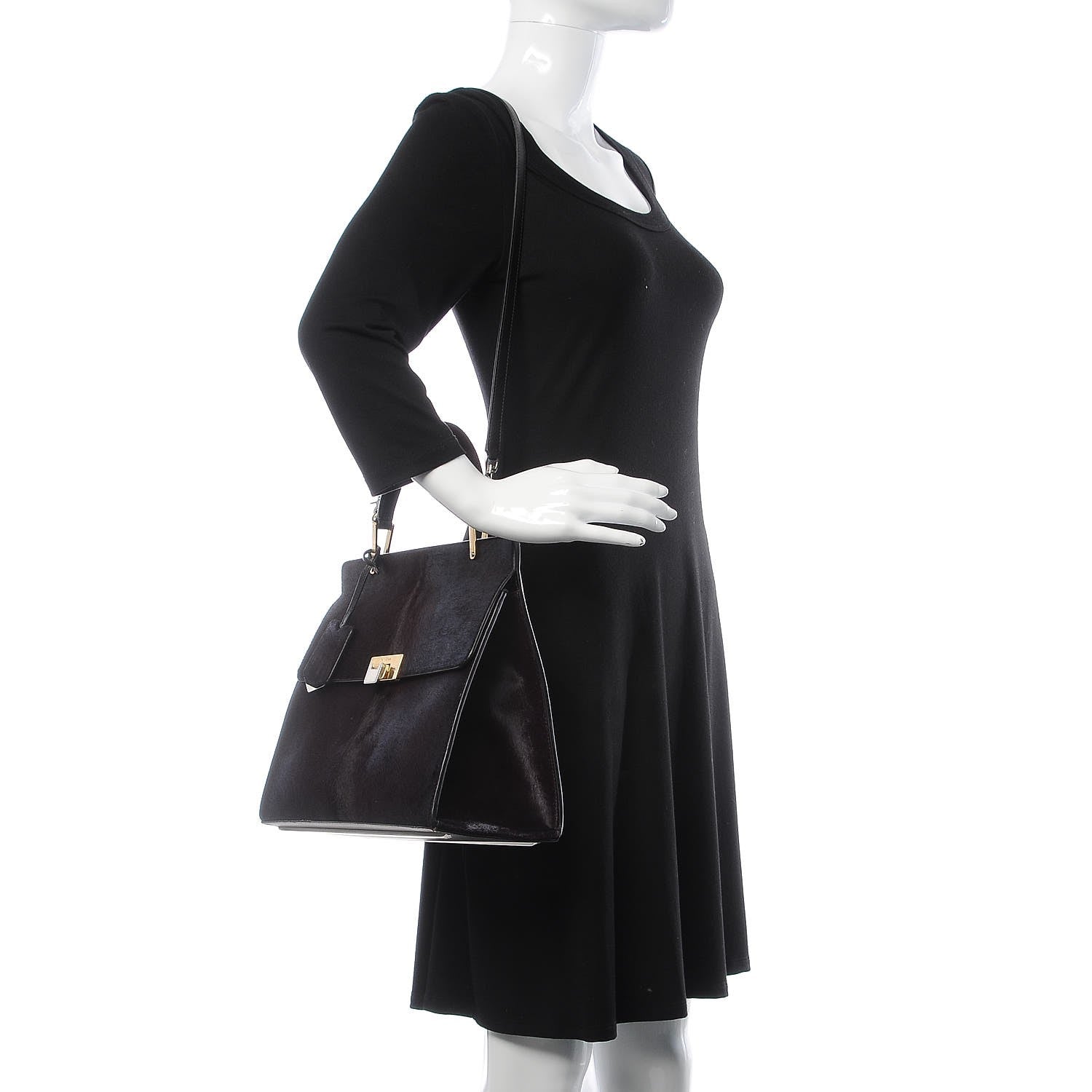 Balenciaga Calf Hair Le Dix M Cartable Shoulder Bag 3 of 8
