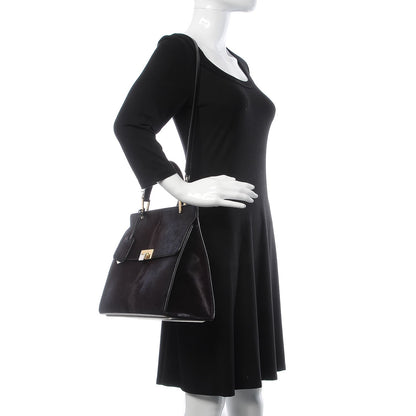 Balenciaga Calf Hair Le Dix M Cartable Shoulder Bag 3 of 8