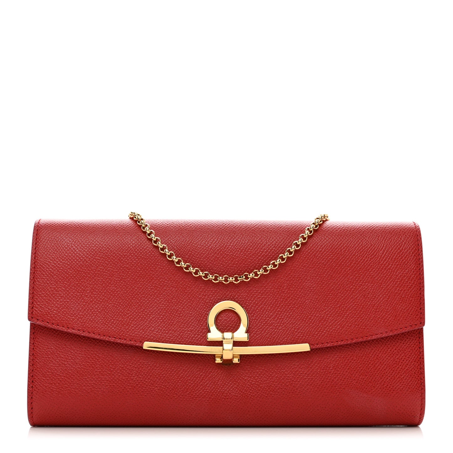 Hammered Calfskin Mini Gancini Icona Bag Lipstick