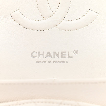 Chanel Caviar Quilted Medium Double Flap White 6 of 11