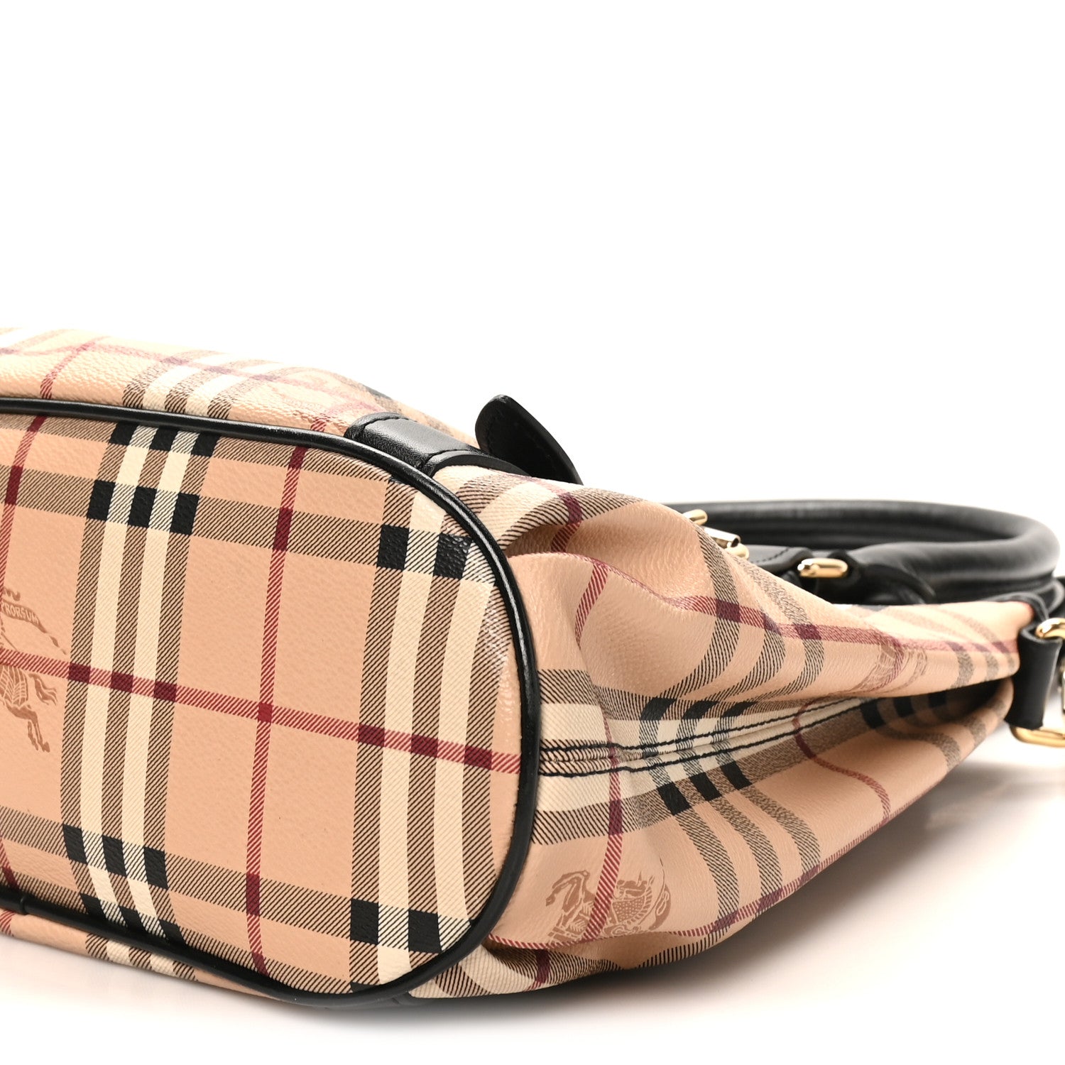 Burberry Haymarket Check Small Northfield Tote Black 9 of 9