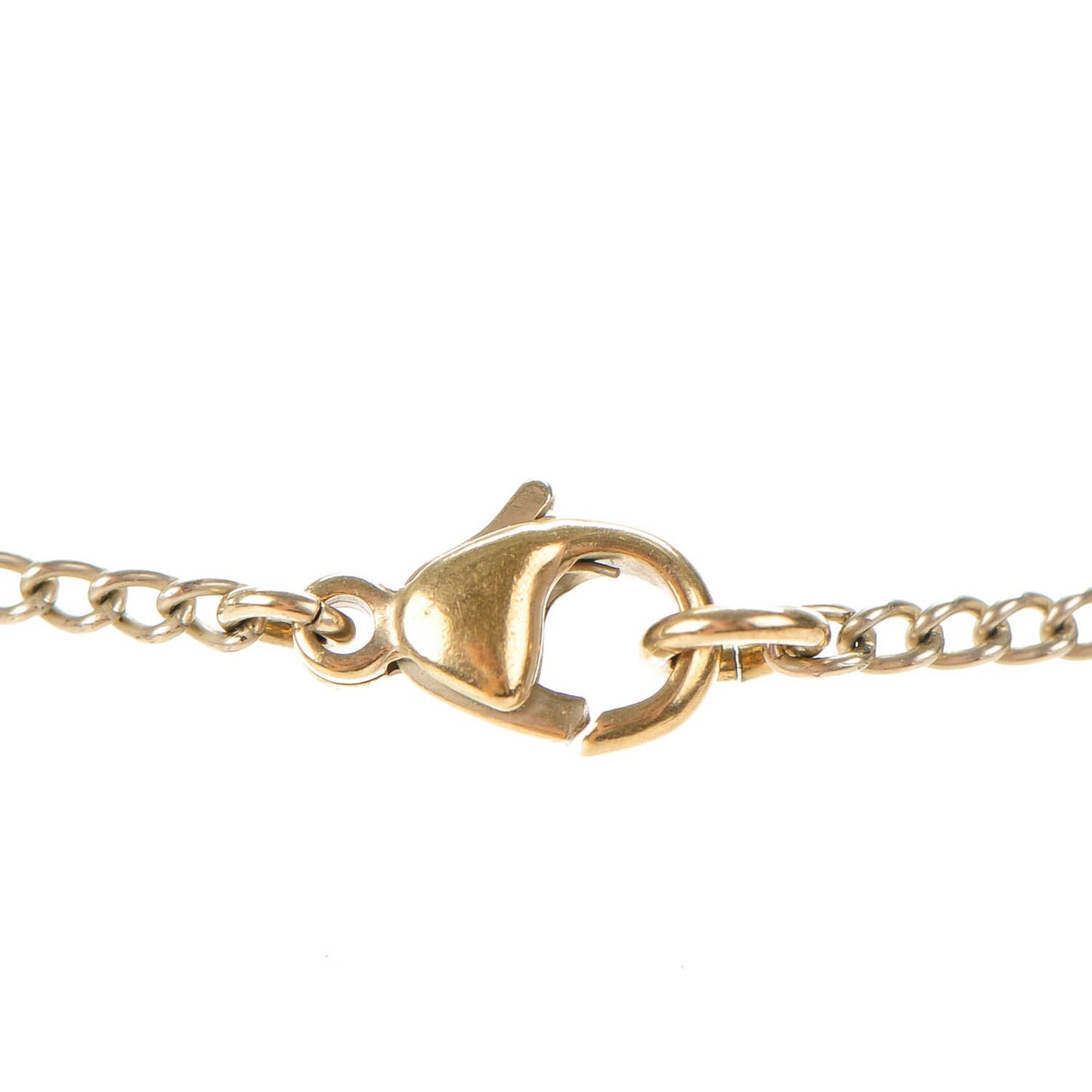 Crystal CC Four Leaf Clover Pendant Necklace Gold