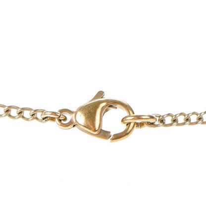 Chanel Crystal CC Four Leaf Clover Pendant Necklace Gold 3 of 4