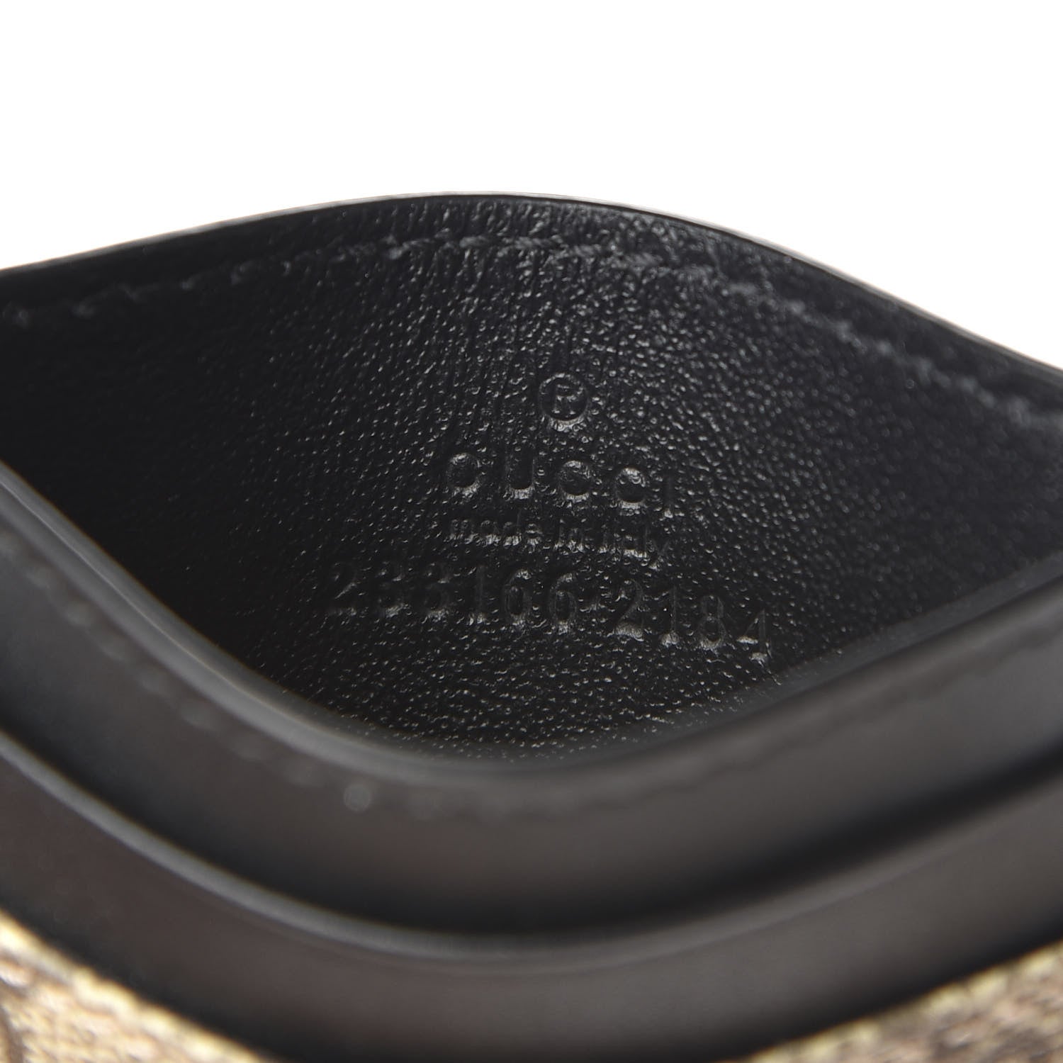 Gucci GG Supreme Monogram Bees Card Holder Black 6 of 7