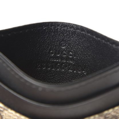 Gucci GG Supreme Monogram Bees Card Holder Black 6 of 7