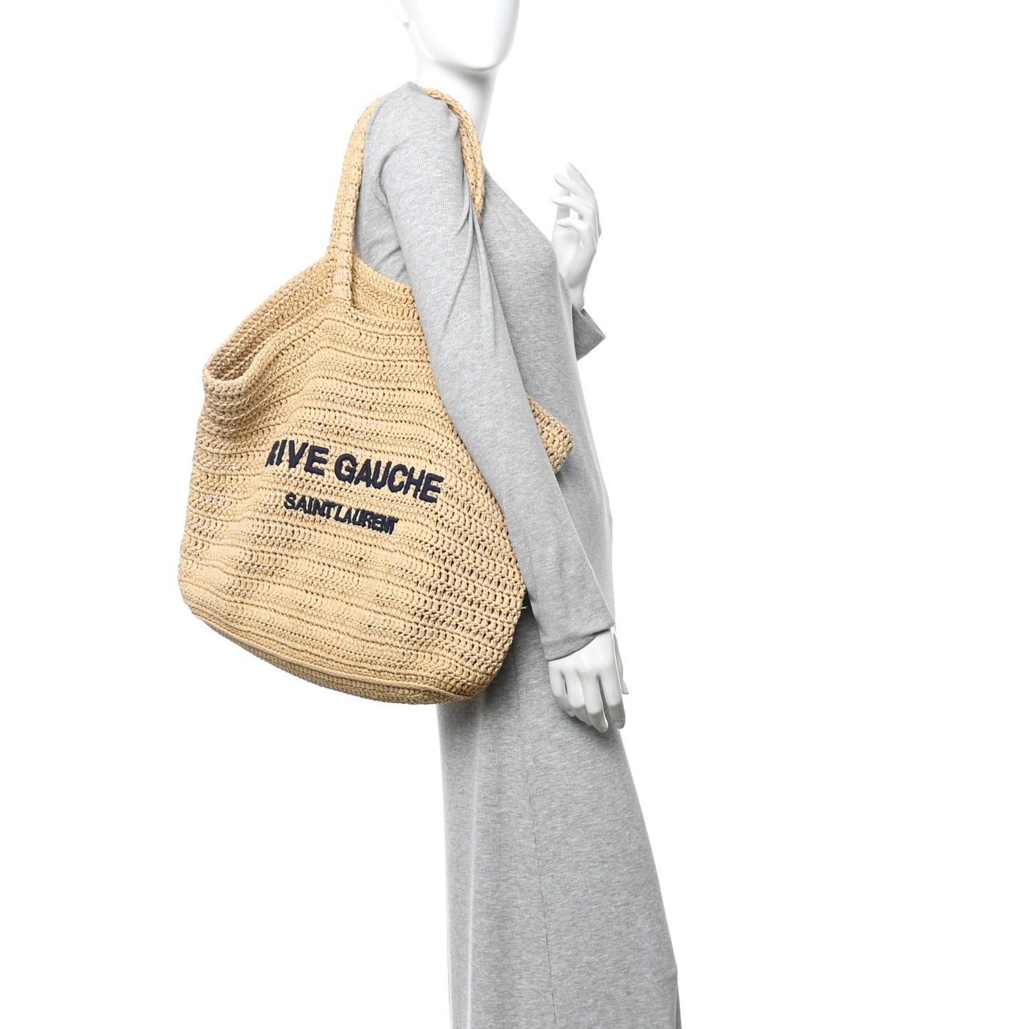 Raffia Rive Gauche Tote Natural