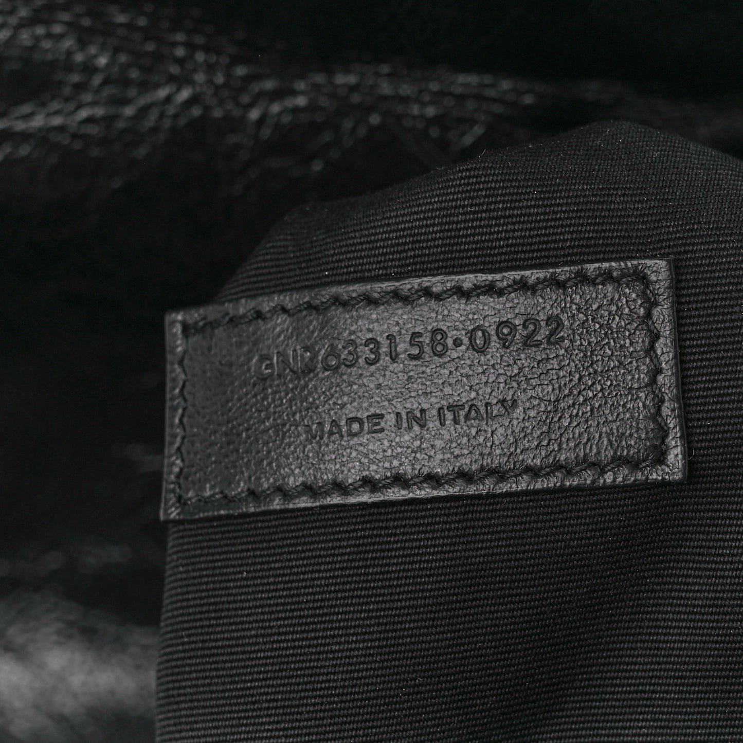 Crinkled Calfskin Matelasse Monogram Medium Niki Chain Satchel Black