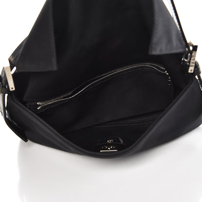 Fendi Satin Calfskin Baguette Black 5 of 9