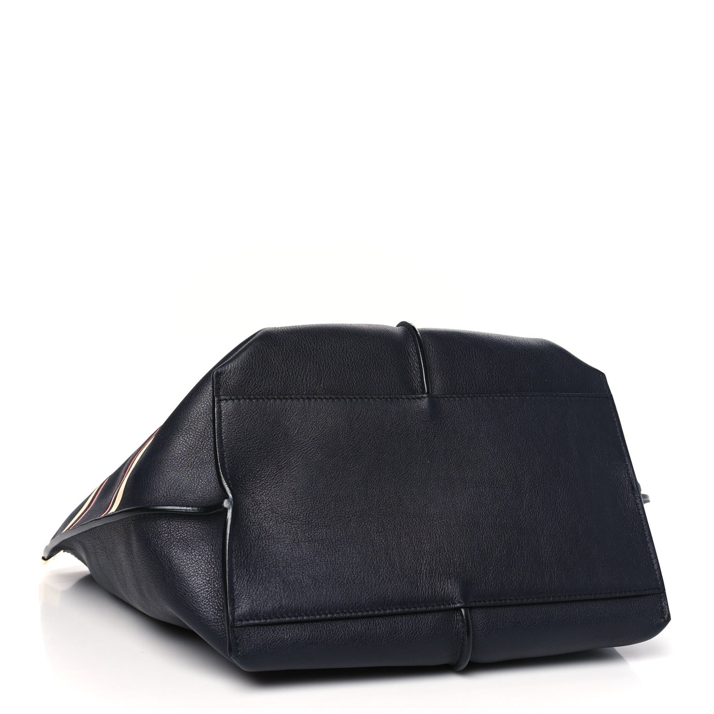 Smooth Calfskin Medium Vick Tote Full Blue