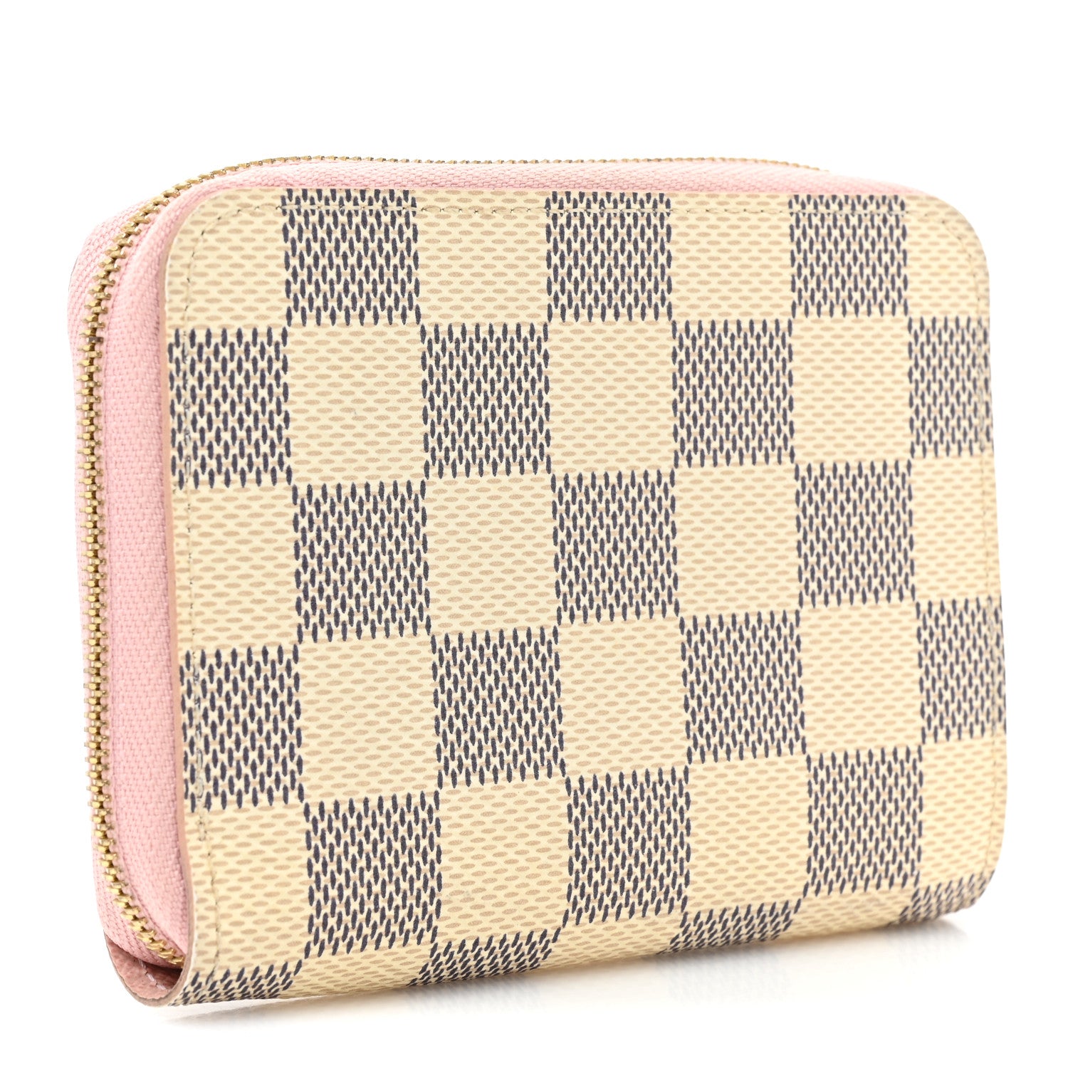 Louis Vuitton Damier Azur Zippy Coin Purse Rose Ballerine 3 of 12