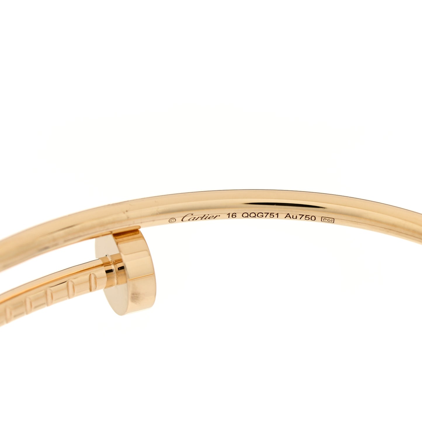 18K Yellow Gold Small Juste Un Clou Bracelet 16