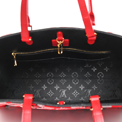 Louis Vuitton X UF Tufted Monogram Onthego GM Black Red 5 of 9
