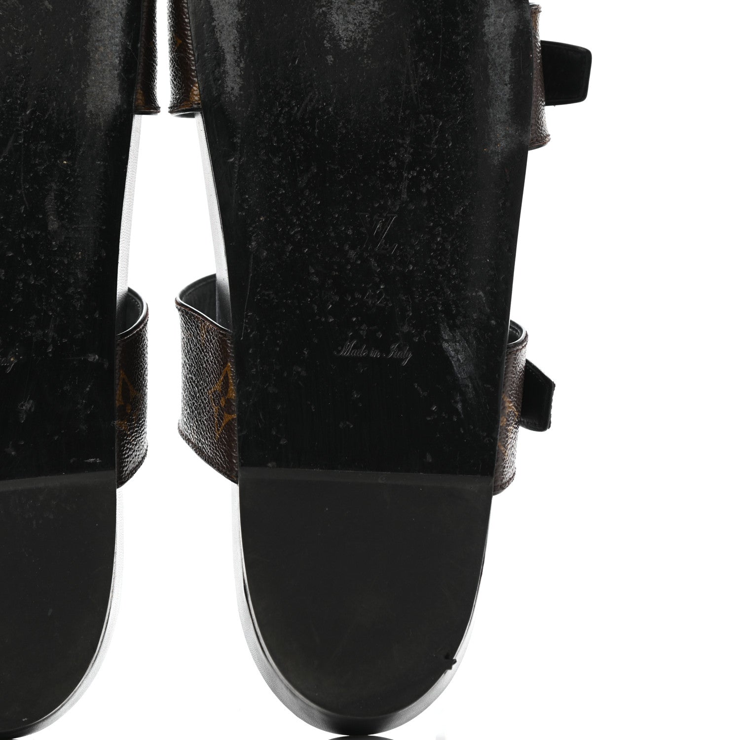 Louis Vuitton Monogram Bom Dia Mule Sandals 42 Black 7 of 13
