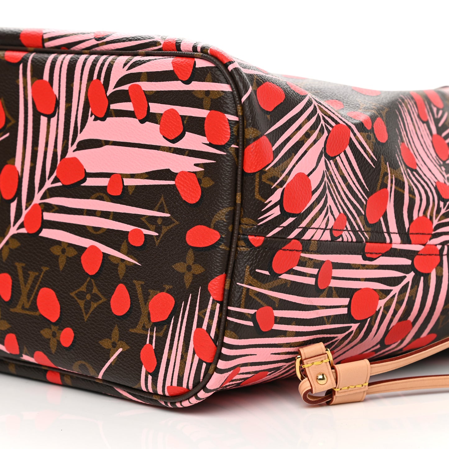 Monogram Jungle Dots Neo Neverfull MM Sugar Pink Poppy