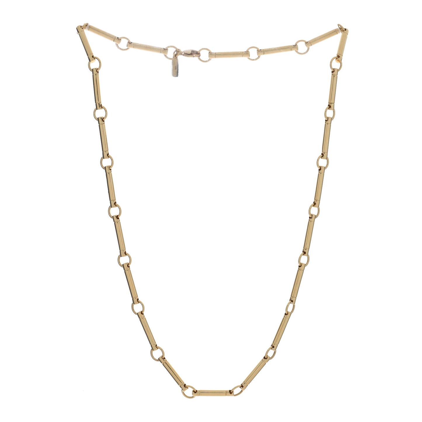 18K Yellow Gold Element Chain Choker 16"