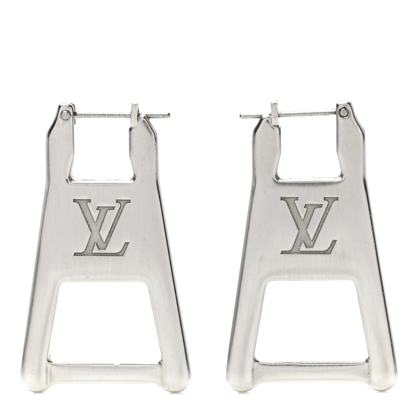 Zip Earrings Silver