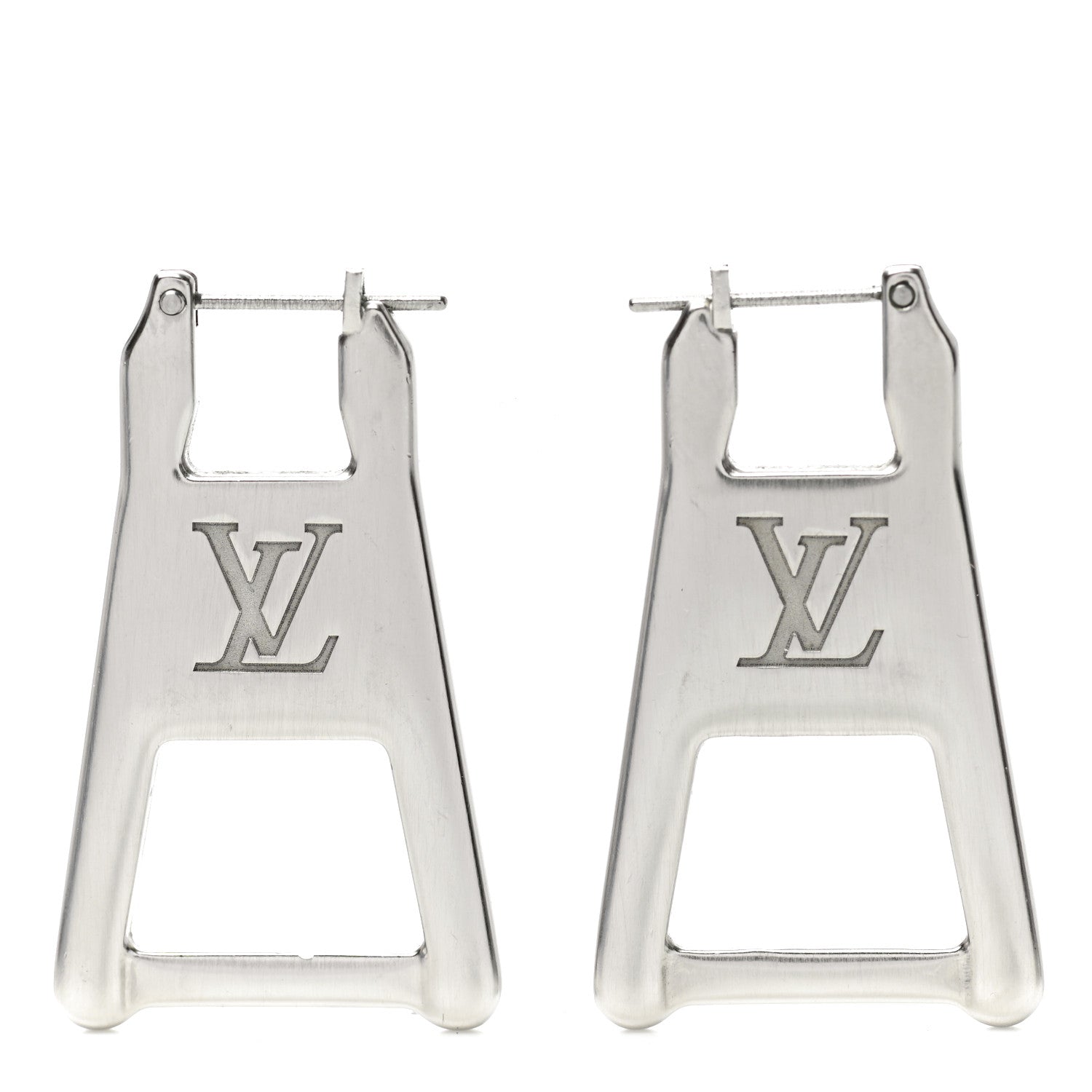 Louis Vuitton Zip Earrings Silver 1 of 5