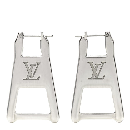 Louis Vuitton Zip Earrings Silver 1 of 5