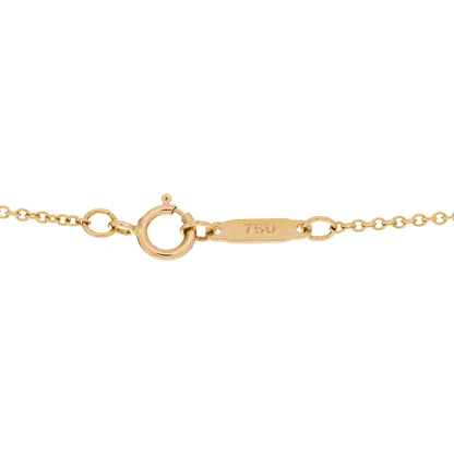Tiffany 18K Yellow Gold Cross Stitch Pendant Necklace 5 of 5
