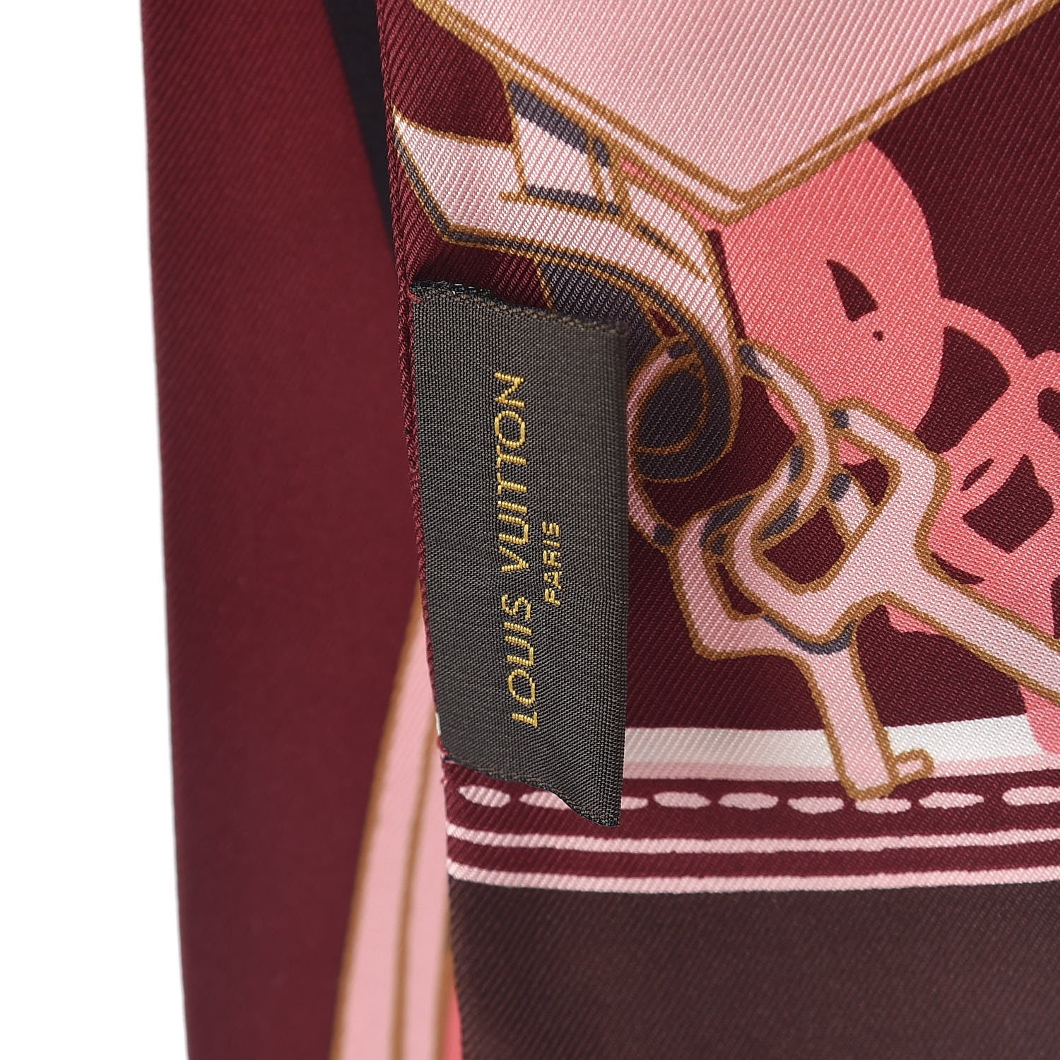 Louis Vuitton Silk Handle Me Bandeau Bordeaux 3 of 4