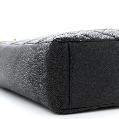 Chanel Caviar Quilted Petit Shopping Tote PST Black 9 of 12