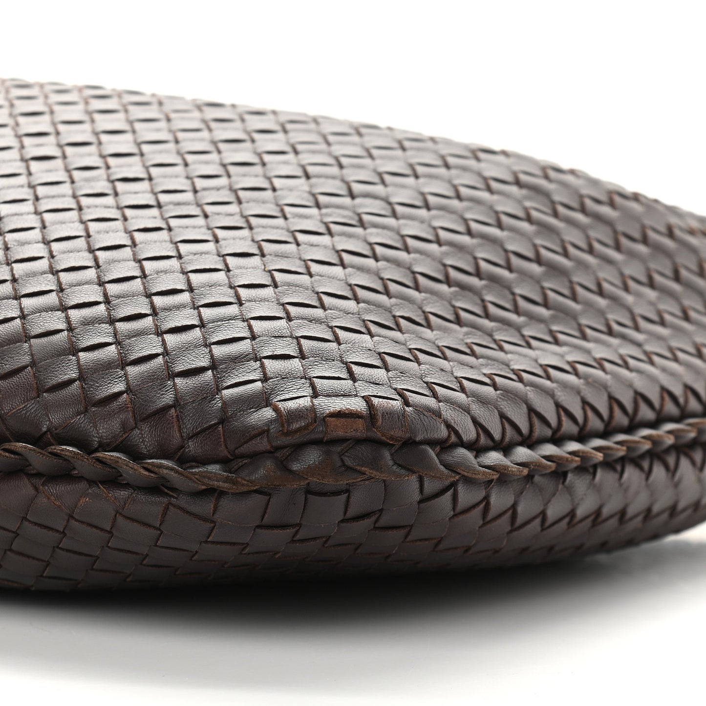 Nappa Intrecciato Large Veneta Hobo Ebano