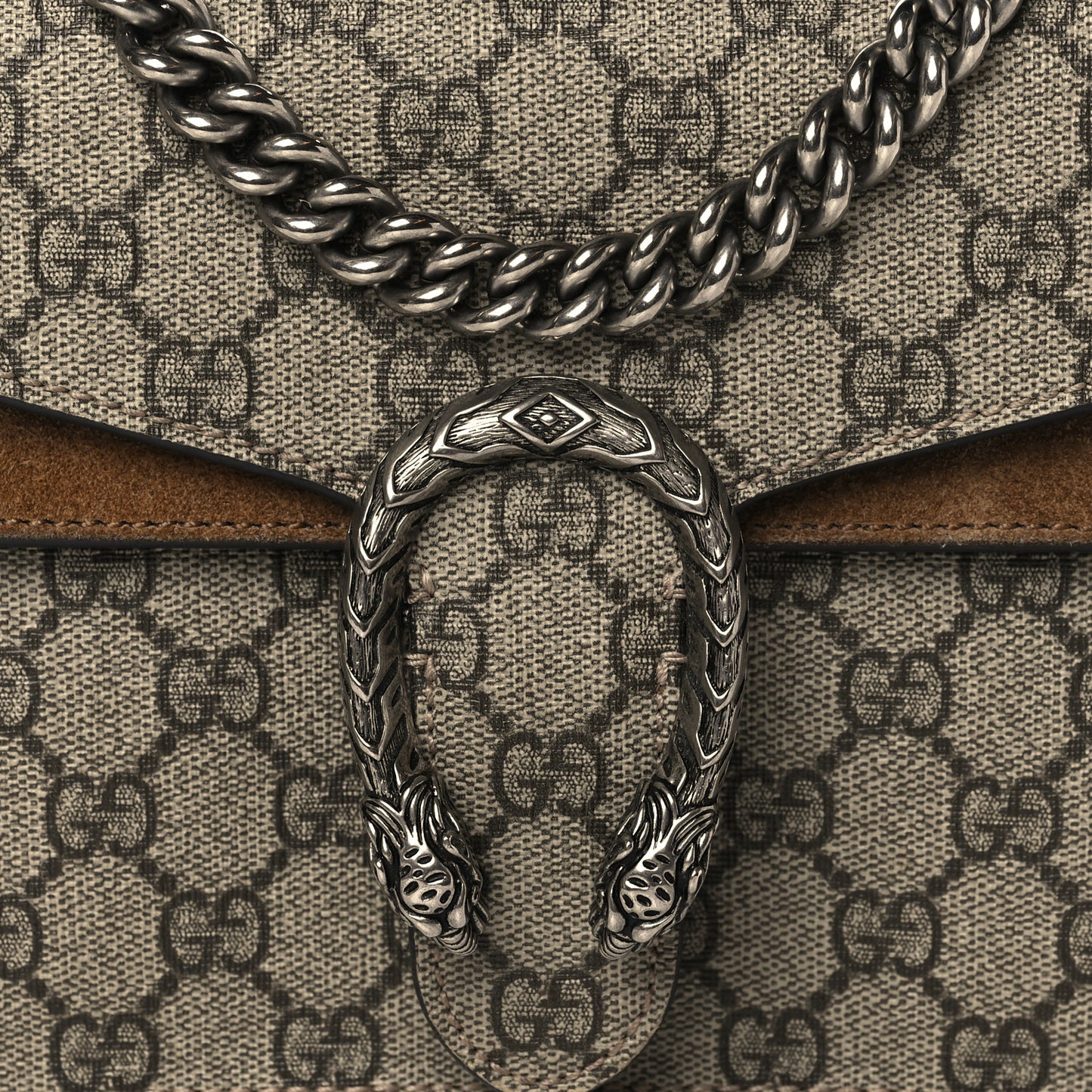 GG Supreme Monogram Mini Dionysus Shoulder Bag Taupe