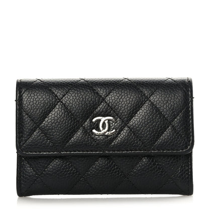 Chanel Caviar Quilted Flap Card Holder Black 1 of 10