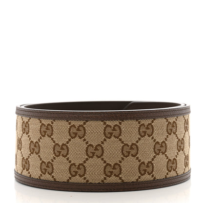 Gucci Monogram Calfskin GG Marmont Wide Belt 105 42 Beige Ebony 2 of 6