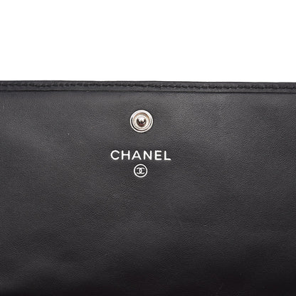 Chanel Calfskin Quilted Cambon Flap Wallet Black 6 of 10