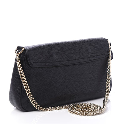 Gucci Pebbled Calfskin Medium Soho Flap Crossbody Black 3 of 10