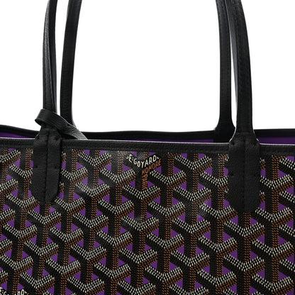 Goyard Goyardine Saint Louis Claire Voie PM Black Purple 7 of 9