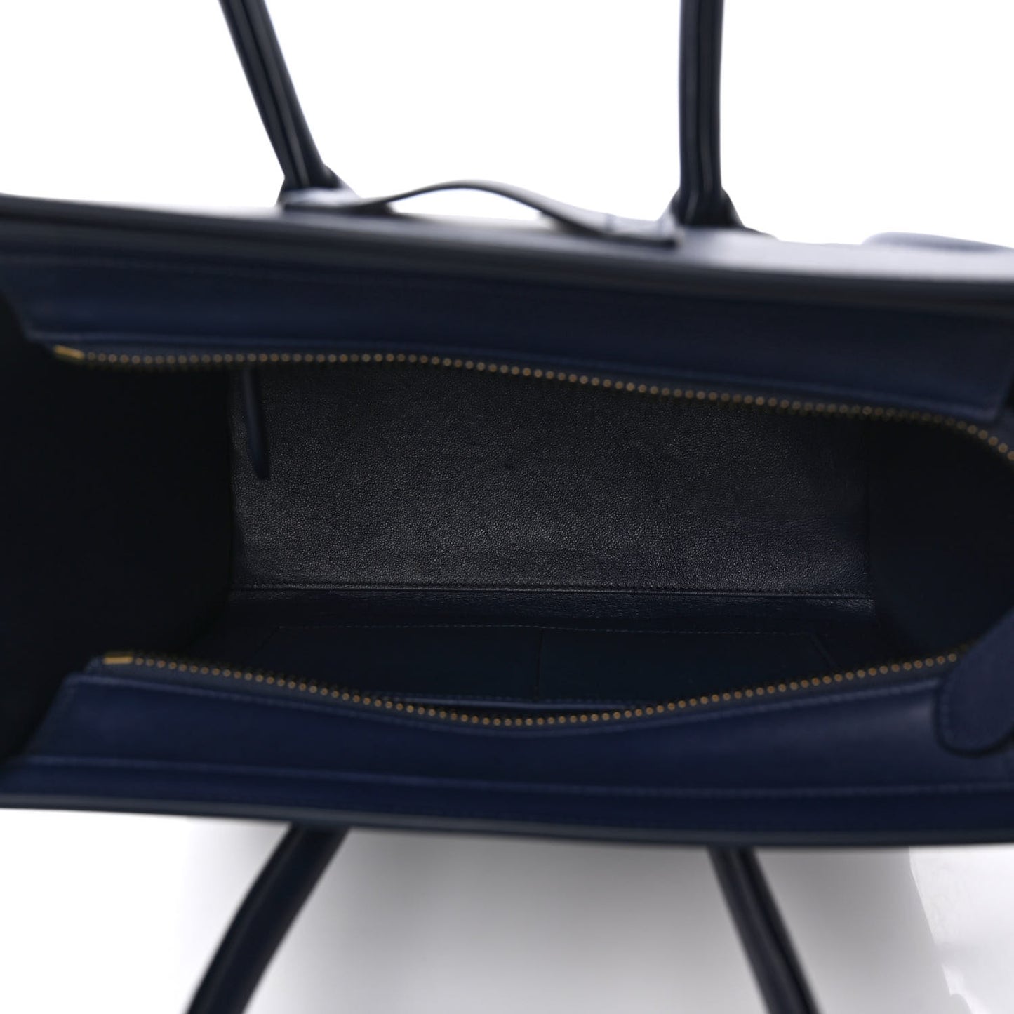 Smooth Calfskin Micro Luggage Navy Blue