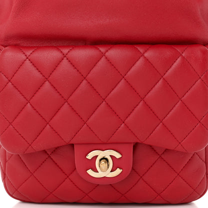 Chanel Lambskin Quilted Small In Seoul Backpack Red 8 of 10