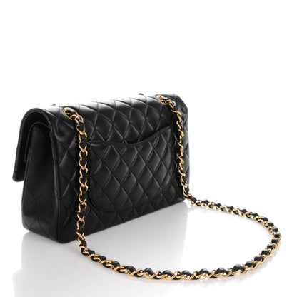 Chanel Lambskin Quilted Medium Double Flap Black 3 of 8