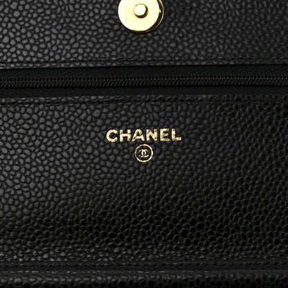 Chanel Caviar Quilted Wallet on Chain WOC Black 6 of 11