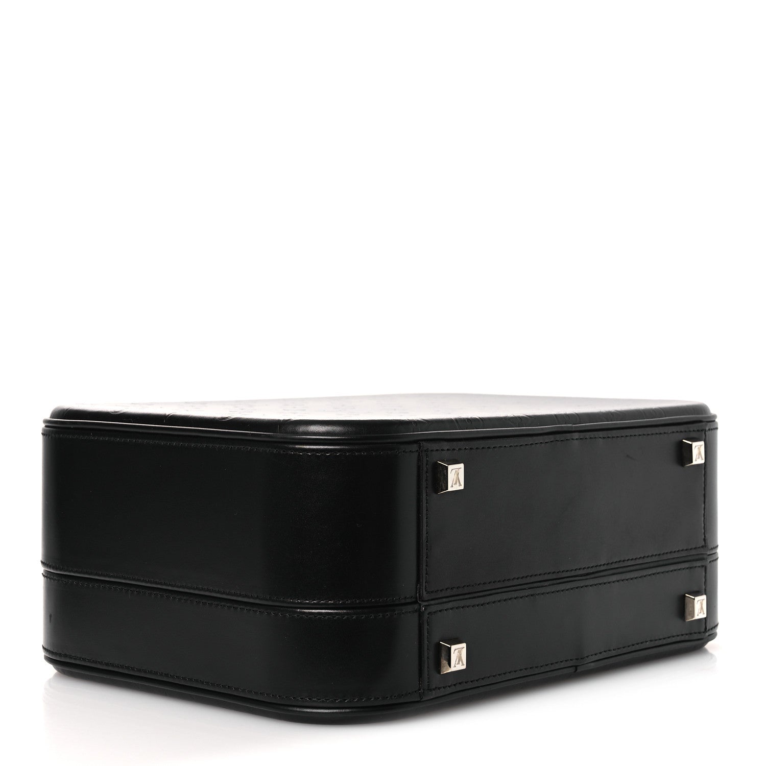 Louis Vuitton Monogram Glace Valisette MM Black 4 of 13
