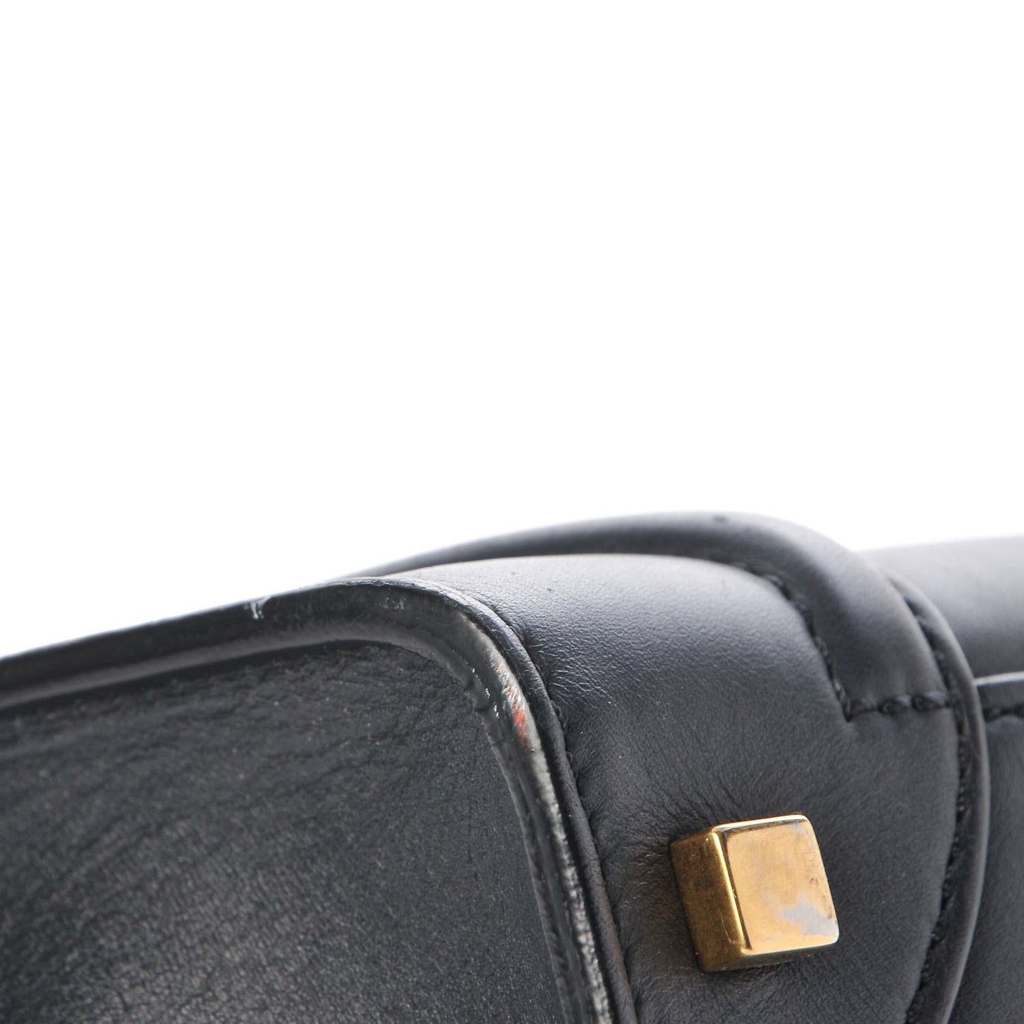 Smooth Calfskin Mini Luggage Navy Blue
