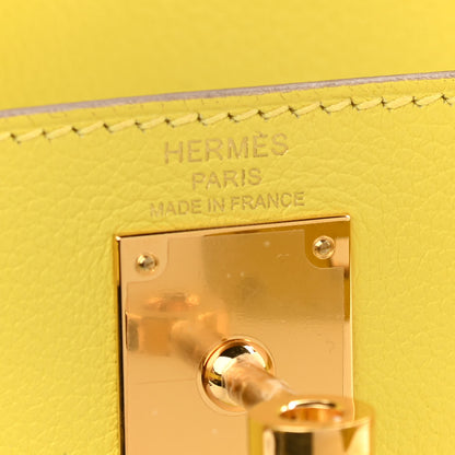 Hermes Evercolor Kelly Ado Backpack Lime 6 of 11