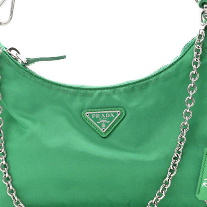 Prada Nylon Re-Edition 2005 Shoulder Bag Menta 6 of 9