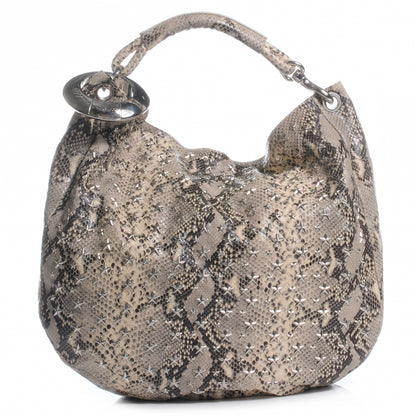Jimmy Choo Snake Embossed Star Studded Sky Hobo Natural 1 of 6