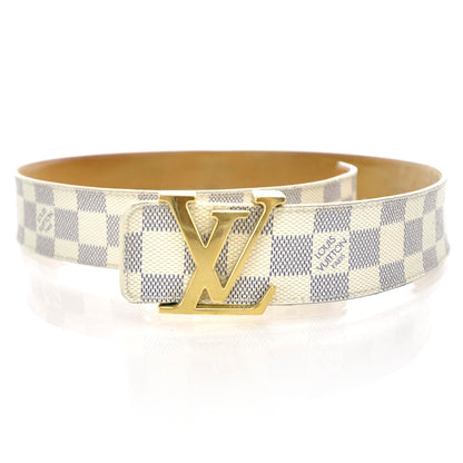 Louis Vuitton Damier Azur LV Initiales Belt 85 34 1 of 6